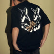 Rickyisclown [RIC] Reflective Teddy Bear Smiley Tee Black [R17230725Q-W9] RICKYISCLOWN RICKYISCLOWN - originalfook singapore