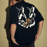 Rickyisclown [RIC] Reflective Teddy Bear Smiley Tee Black [R17230725Q-W9] RICKYISCLOWN RICKYISCLOWN - originalfook singapore