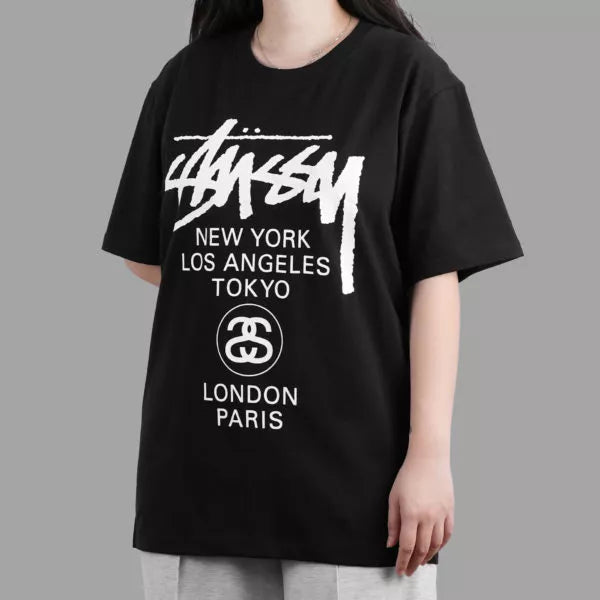 Stussy World Tour Tee Black
