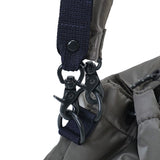 Black Porter Yoshida Japan Tanker 2-Way Tool Bag with multiple compartments, durable fabric, and sturdy handles.