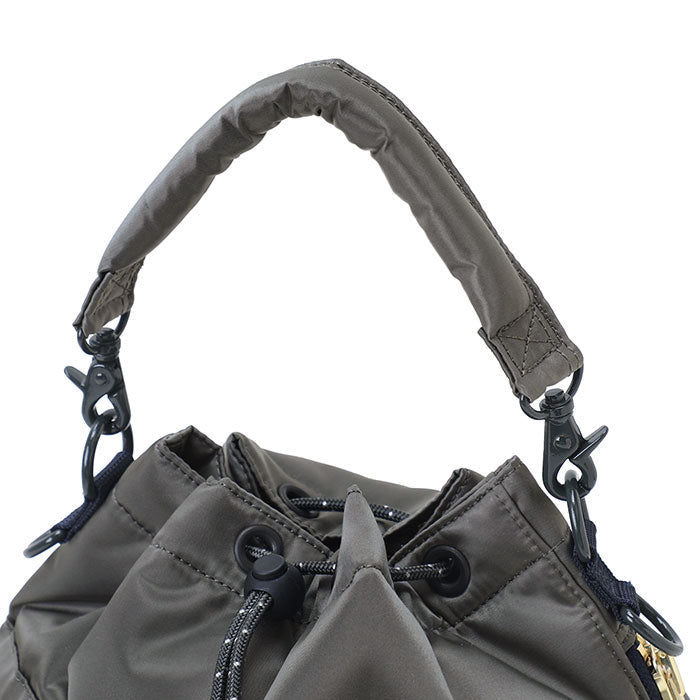 Porter Yoshida Japan Tanker 2-Way Tool Bag in black, durable bag with multiple compartments for tools and accessories.