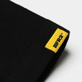 Black FR2 Emblem Icon T-shirt featuring a prominent emblem design on the front, casual apparel by #FR2.
