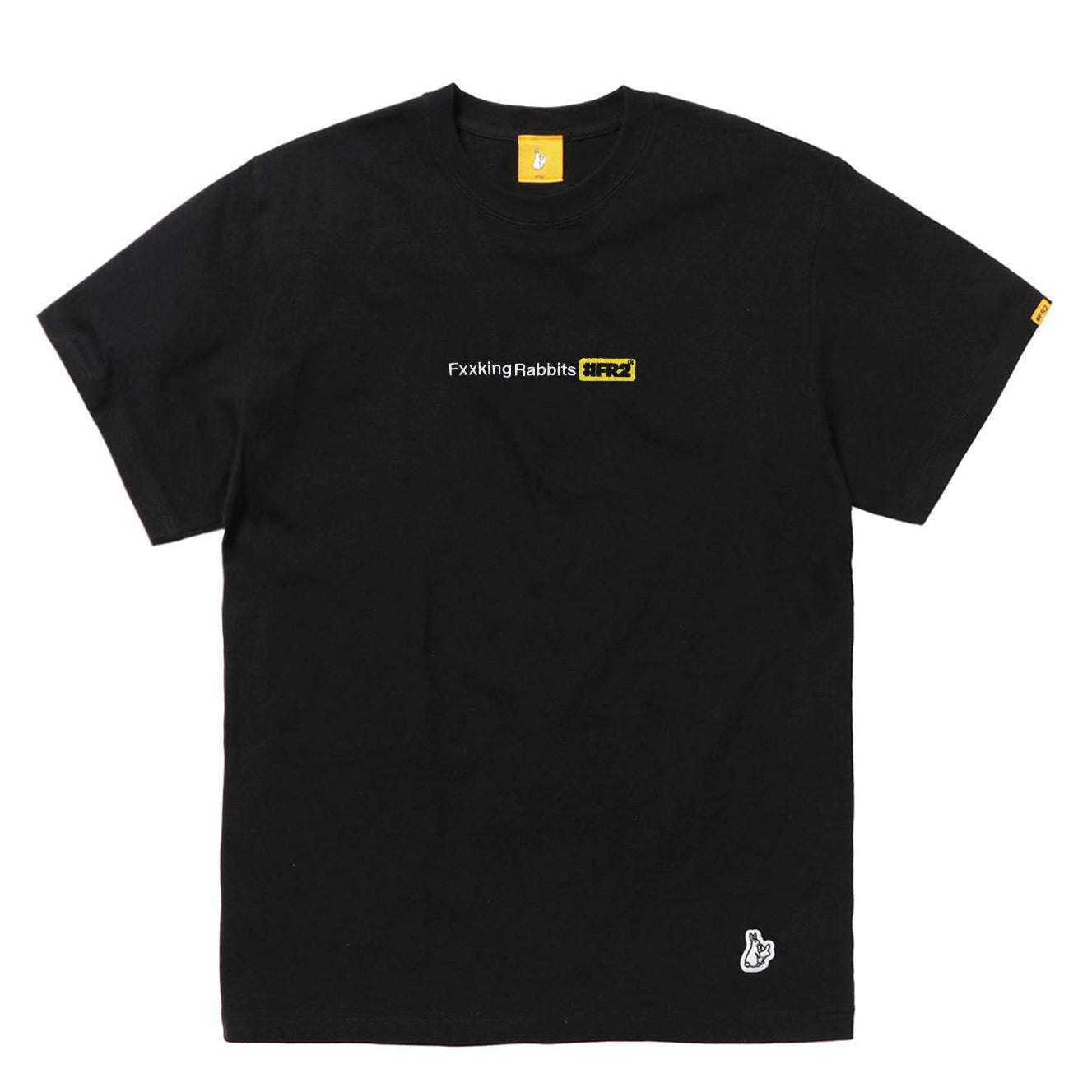 Where to buy FR2 Fxxking Rabbits Logo Tee Black | ORIGINALFOOK