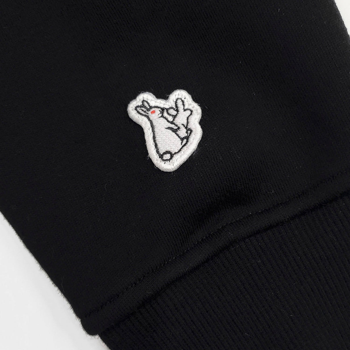 Black FR2 Big Logo Hoodie with prominent logo on the front, casual pullover style, made of soft, comfortable fabric.