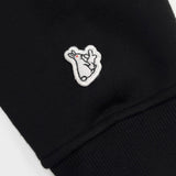 Black FR2 Big Logo Hoodie with prominent logo on the front, casual pullover style, made of soft, comfortable fabric.