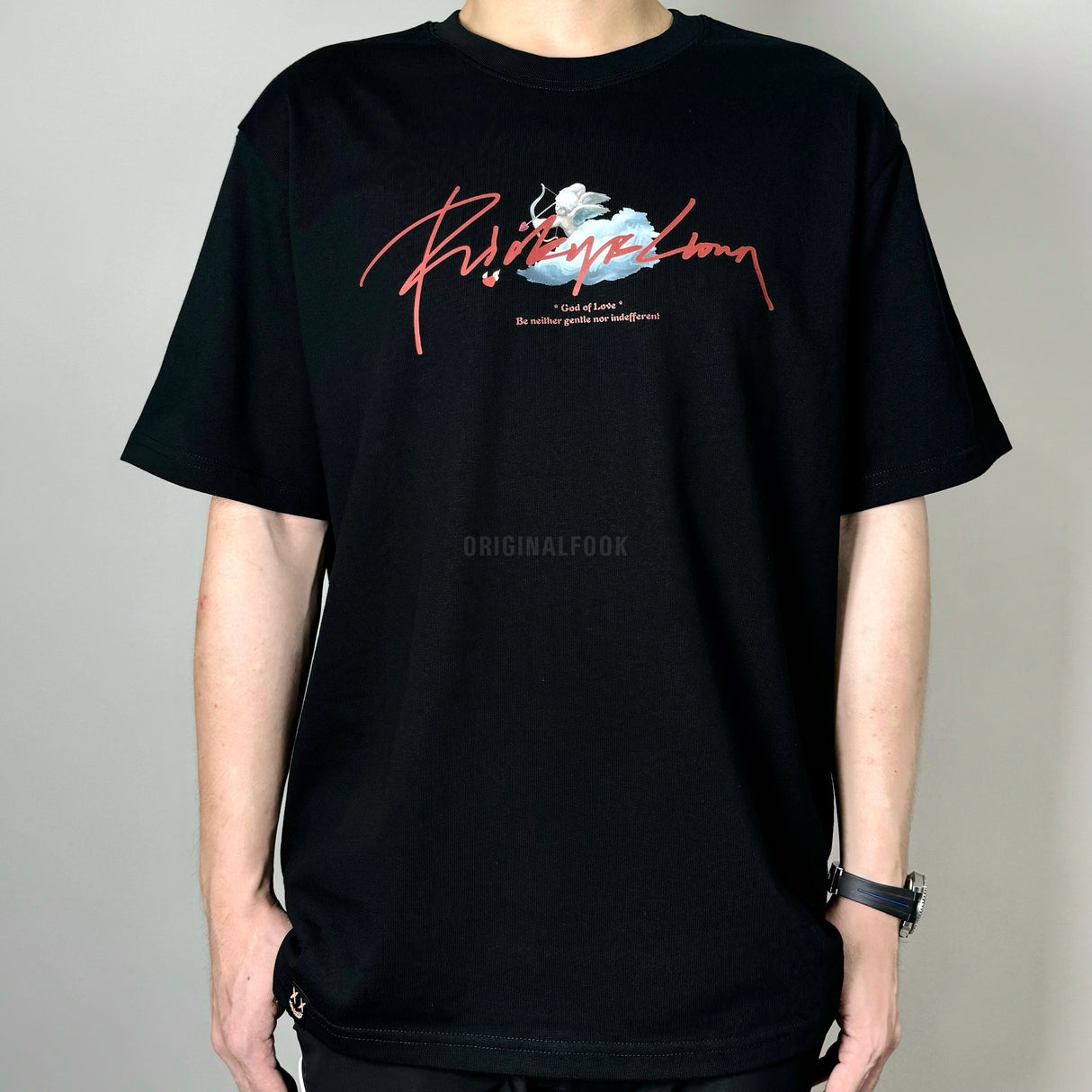 Rickyisclown [RIC] Angel Smiley Tee Black [R11220328i-J9]