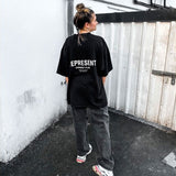 Represent Owners Club Logo Tee Black REPRESENT REPRESENT - originalfook singapore