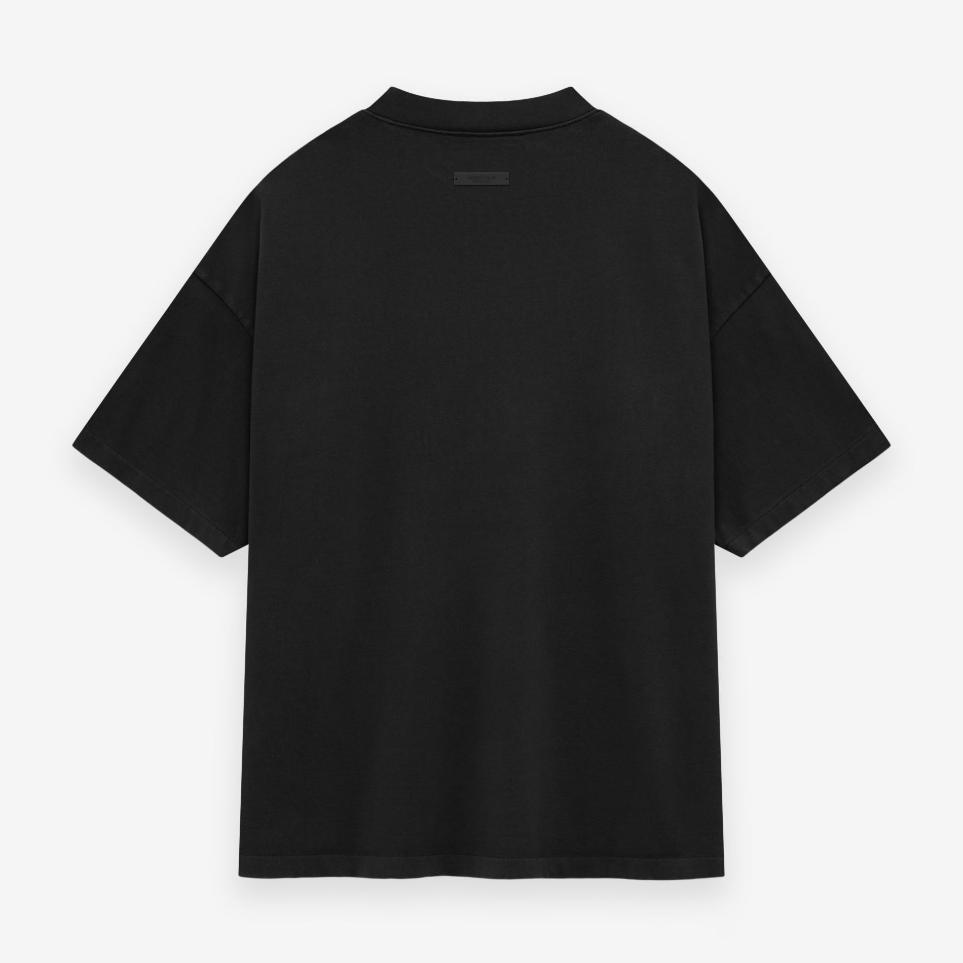 Fear Of God Essentials Collegiate Logo Heavyweight Black Tee