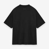 FEAR OF GOD Essentials Collegiate Logo Heavyweight Tee Washed Black