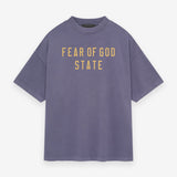 FEAR OF GOD Essentials Collegiate Logo Heavyweight Tee Violet FEAR OF GOD ESSENTIALS FEAR OF GOD ESSENTIALS - originalfook singapore