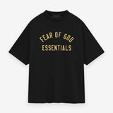 Fear of God Collegiate Logo Drop Shoulder Tee Black