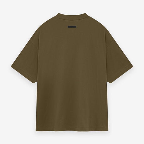 FEAR OF GOD Essentials Collegiate Logo Tee Olive FEAR OF GOD ESSENTIALS FEAR OF GOD ESSENTIALS - originalfook singapore