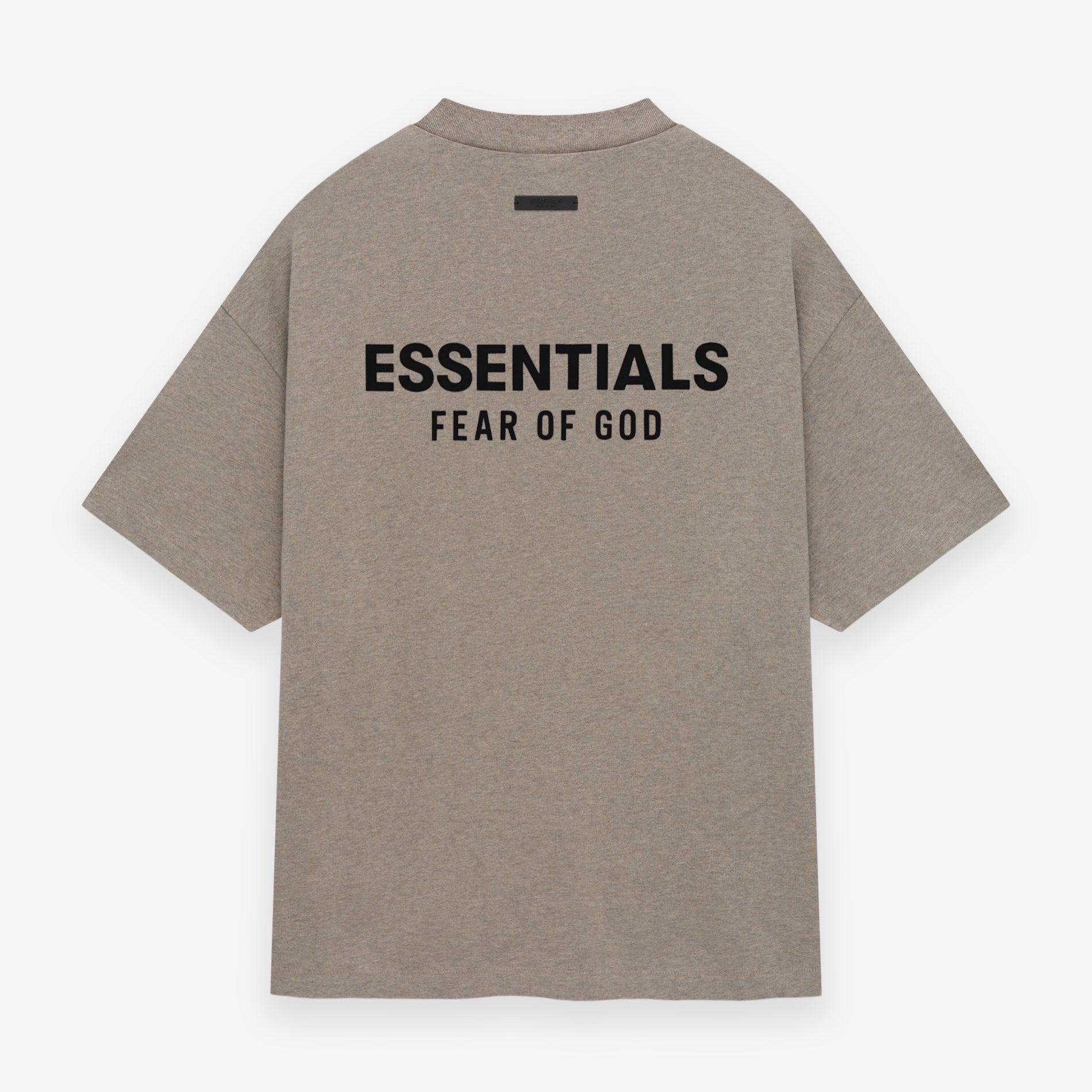 FINAL SALE) Fear of God Essentials Signature Logo Tee Dark Heather
