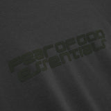 Fear of God Essentials reflective logo ponte 90s short sleeve tee in iron dark grey, casual men's apparel with logo detail