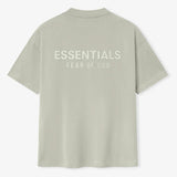 Fear of God Essentials Metallic Logo Classic Tee Abbey Stone