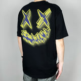 Rickyisclown [RIC] 3D Stencil Smiley Tee Black [R27230215A-T9] RICKYISCLOWN RICKYISCLOWN - originalfook singapore