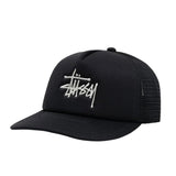 Stussy Big Basic Trucker Cap Black STUSSY STUSSY - originalfook singapore
