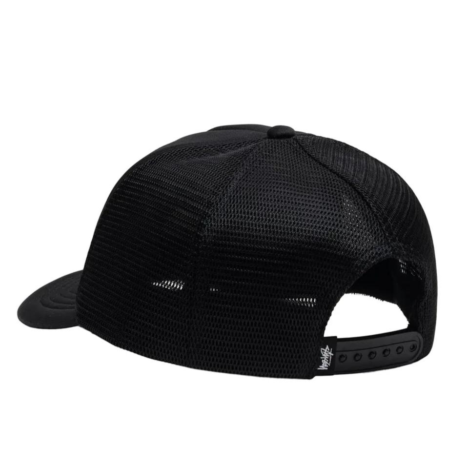 Stussy Big Basic Trucker Cap Black STUSSY STUSSY - originalfook singapore