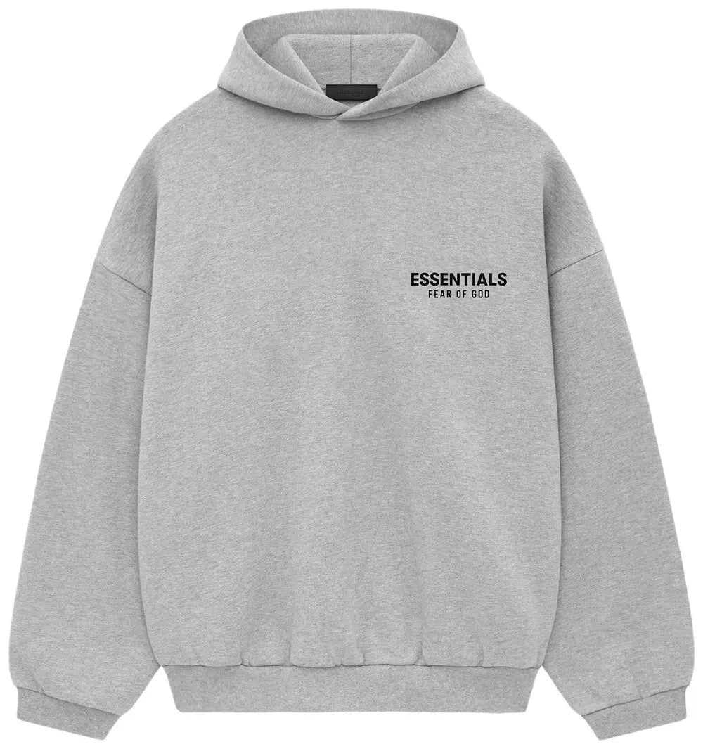 FEAR OF GOD Essentials Signature Logo Light Heather Hoodie
