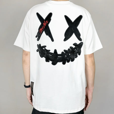 Rickyisclown [RIC] Mamba Embossed Smiley Tee White [R4220222B-N5] RICKYISCLOWN RICKYISCLOWN - originalfook singapore