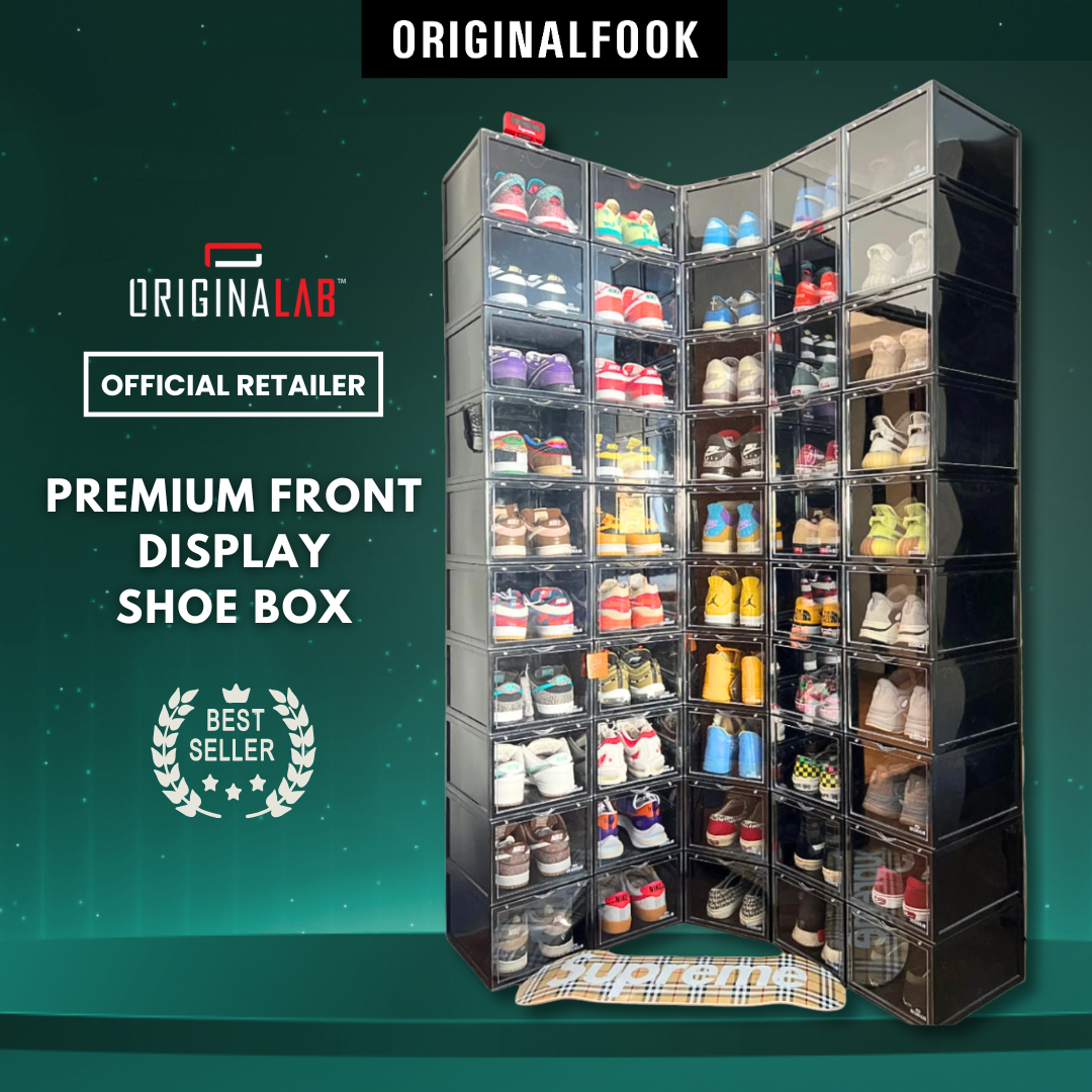 ORIGINALAB Premium Front Display Shoe Box Black