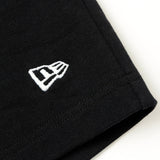 Black Mastermind Japan X New Era Script Logo shorts featuring the brand's logo and stylish design on the fabric.