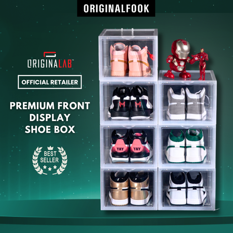 ORIGINALAB Premium Front Display Shoe Box Clear - ORIGINALFOOK