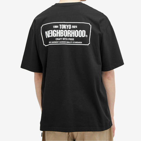 Neighborhood NH-1 Bar Logo Tee Black NEIGHBORHOOD NEIGHBORHOOD - originalfook singapore