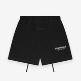Fear Of God Essentials Classic Logo Sweat Black Shorts Black - ORIGINALFOOK