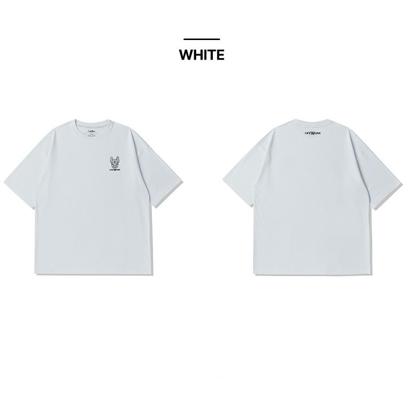 LifeWork 2PACK Basic Black And White Tee (With Pouch)