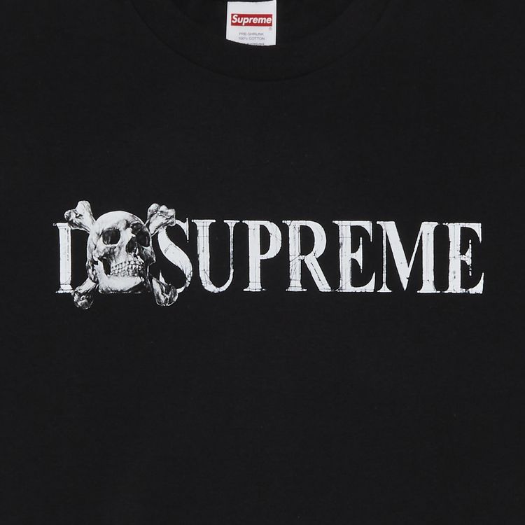 Buy Supreme Skull Tee Black online in Singapore | ORIGINALFOOK