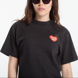 Black Human Made Japanese-Style Duck Tee, casual T-shirt with graphic duck design, perfect for streetwear and everyday wear.