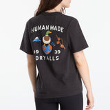 Black Human Made Japanese-Style Duck Tee featuring a graphic duck design on the front, casual streetwear apparel.