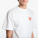 White Human Made Japanese-style Duck Tee, casual t-shirt with duck graphic, made for streetwear and everyday wear.