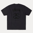 Stussy Stock Logo Faded Black Tee - ORIGINALFOOK
