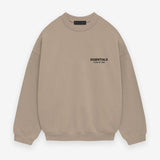 FEAR OF GOD Essentials Signature Logo Crewneck Desert Sand FEAR OF GOD ESSENTIALS FEAR OF GOD ESSENTIALS - originalfook singapore