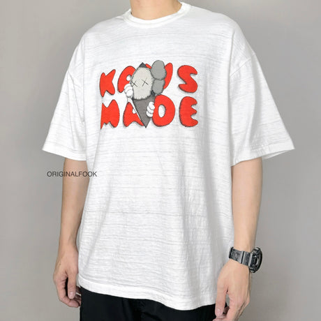 Human Made X KAWS Tee #1 White HUMAN MADE HUMAN MADE - originalfook singapore
