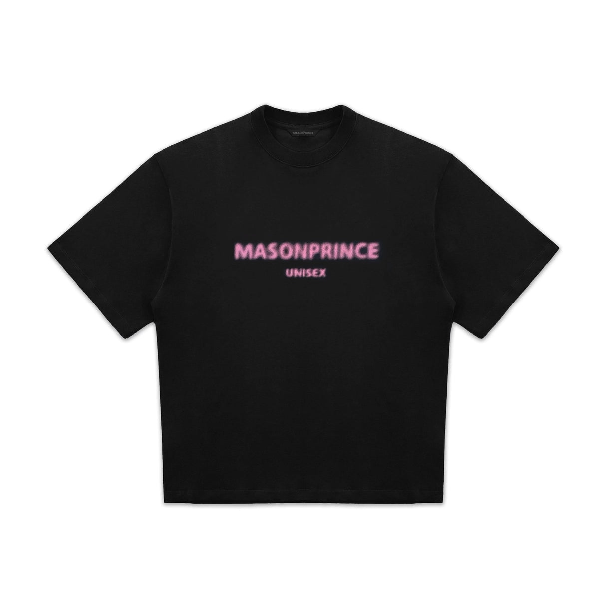 MASONPRINCE Classic Spray Logo Tee Black Pink