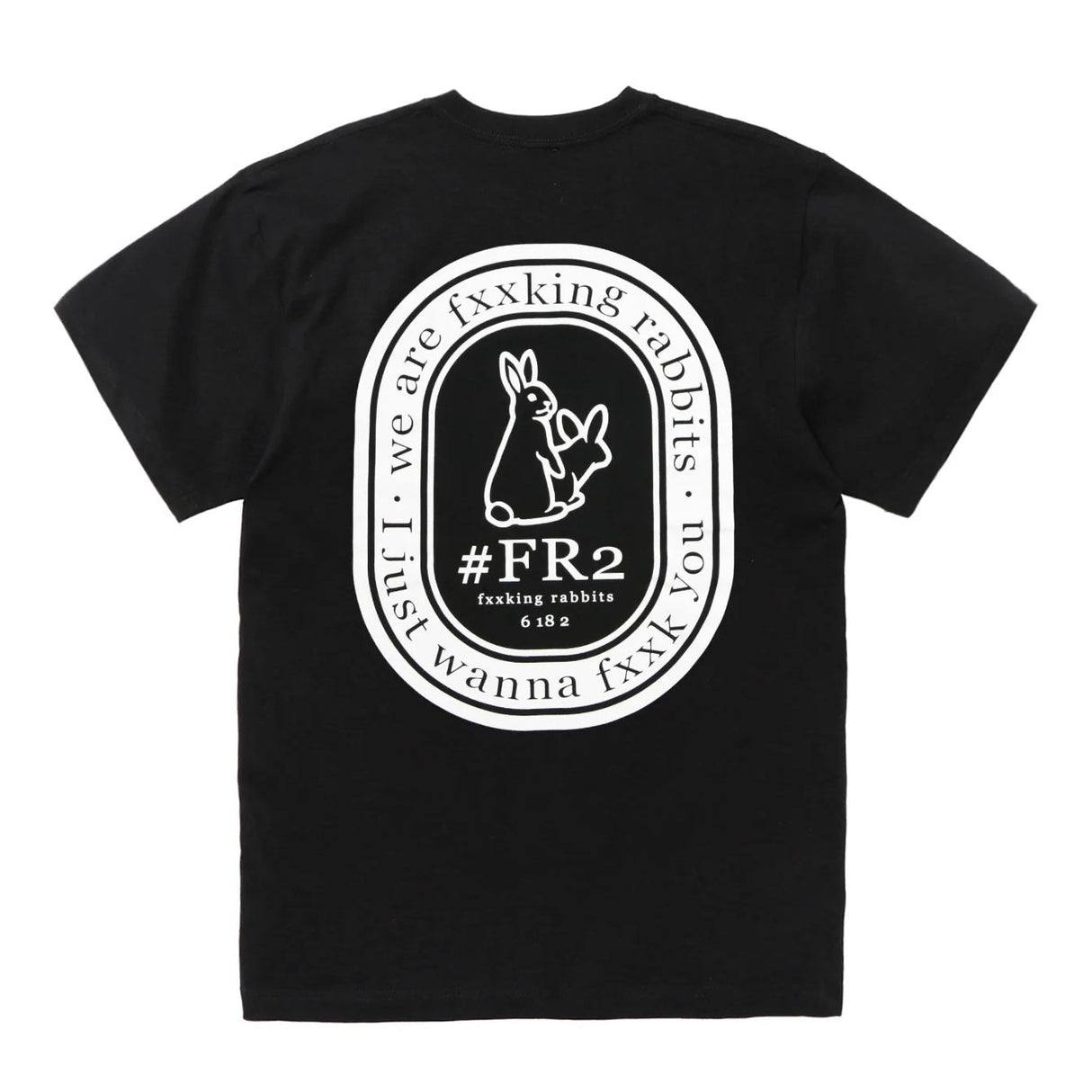 FR2 Fxxking Rabbits Oval Logo Tee Black #FR2 #FR2 - originalfook singapore