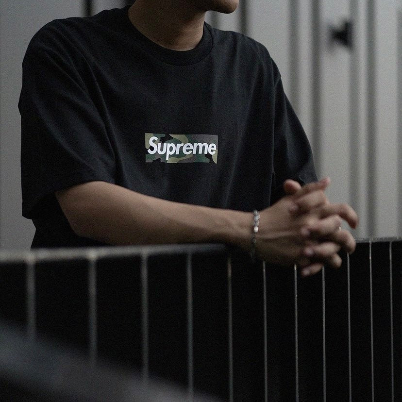 Where to buy Supreme Camo Box Logo Tee Black in Singapore 