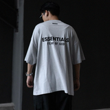 (FINAL SALE) Fear of God Essentials Signature Logo Tee Light Heather
