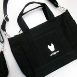 LifeWork 2-Way Canvas Tote Bag Black lifework lifework - originalfook singapore
