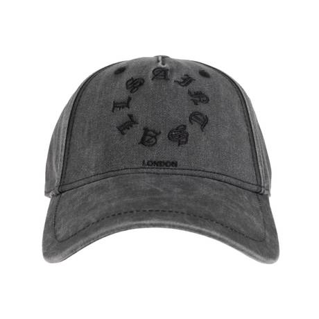 AllSaints Gothic Tierra Logo Cap Washed Black ALLSAINTS ALLSAINTS - originalfook singapore