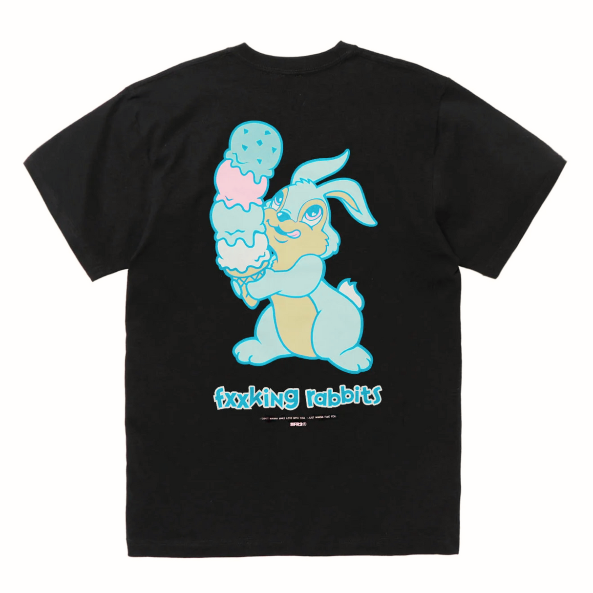 FR2 Rabbit Ice Cream Tee Black Tiffany (Japan Exclusive)