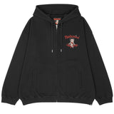 Mastermind World x Betty Boop Damaged Boxy Fit Hoodie Black Red - ORIGINALFOOK