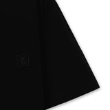 Black Wooyoungmi Signature Logo Tee shirt with minimalist design, featuring the WOOYOUNGMI logo on the front.
