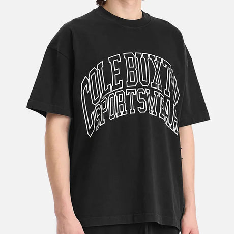 Cole Buxton Arch Logo Tee Vintage Black