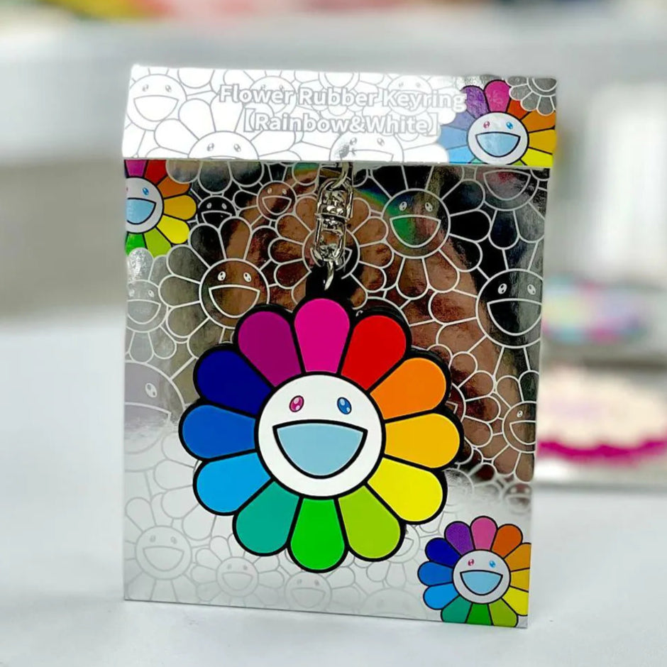 MOMA - seiichi1❣️Flower Rubber Keyring. Takashi Murakami Rainbow Flower Rubber Keyring - Etsy