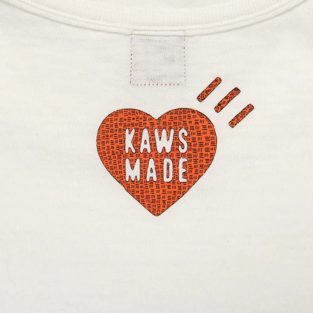 Human Made X KAWS Tee #1 White HUMAN MADE HUMAN MADE - originalfook singapore