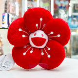 Takashi Murakami Kaikai Kiki Sakura Flower Plush Cushion Red (28cm) TAKASHI MURAKAMI TAKASHI MURAKAMI - originalfook singapore